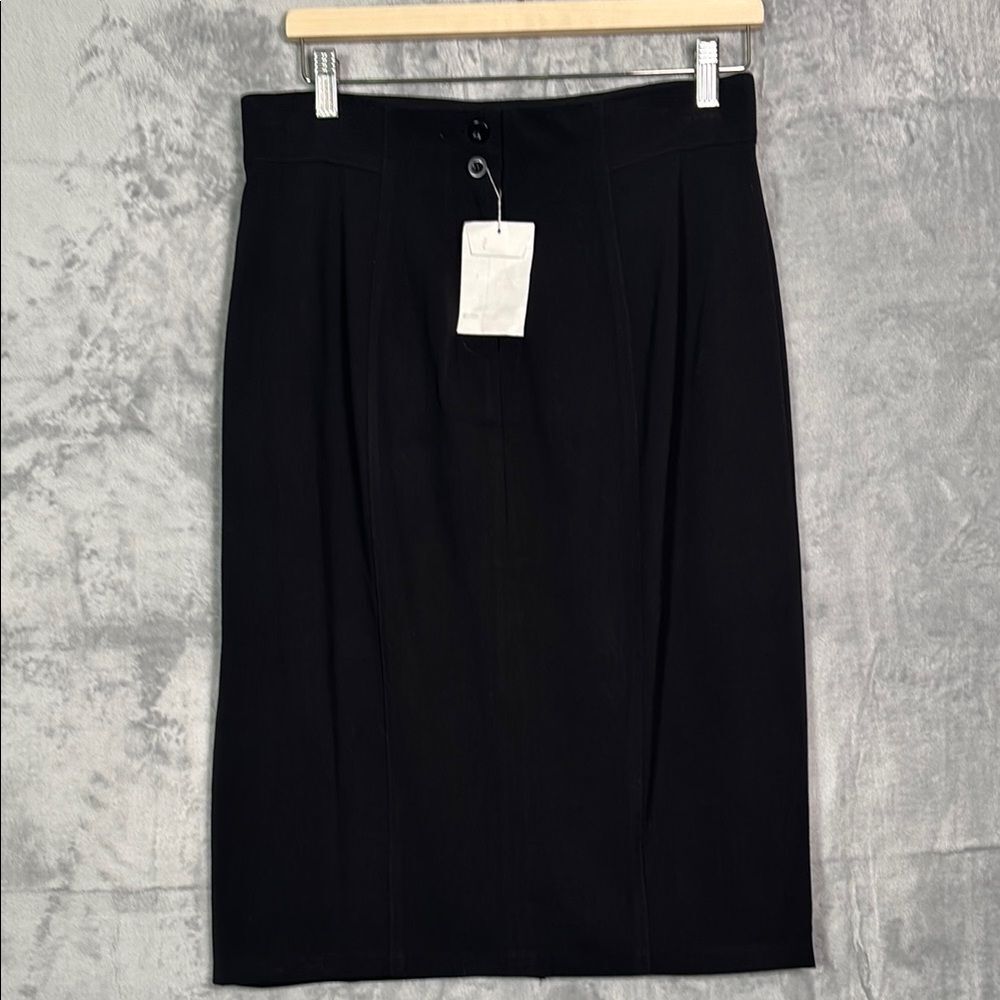 NWT New Shape FX Black Lined Pencil Shapewear Skirt Size 12